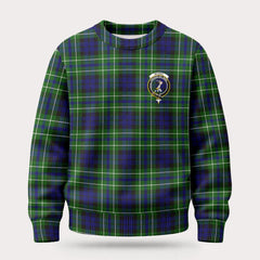 McNeil of Colonsay Modern Tartan Crest Sweater
