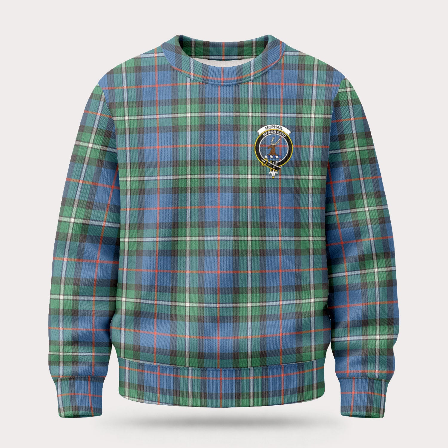 McPhail Hunting Ancient Tartan Crest Sweater