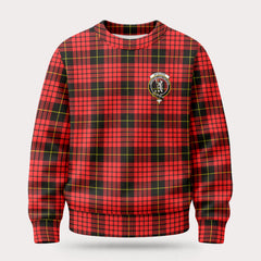 McQueen Modern Tartan Crest Sweater