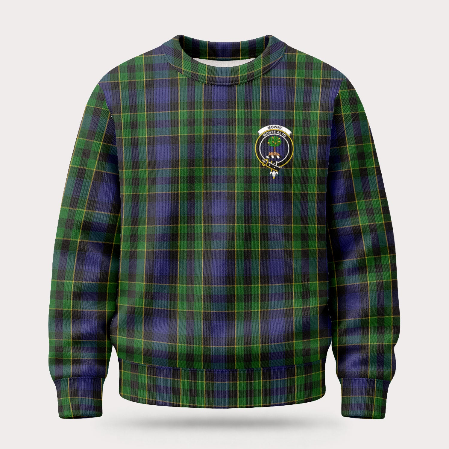 Mowat Modern Tartan Crest Sweater