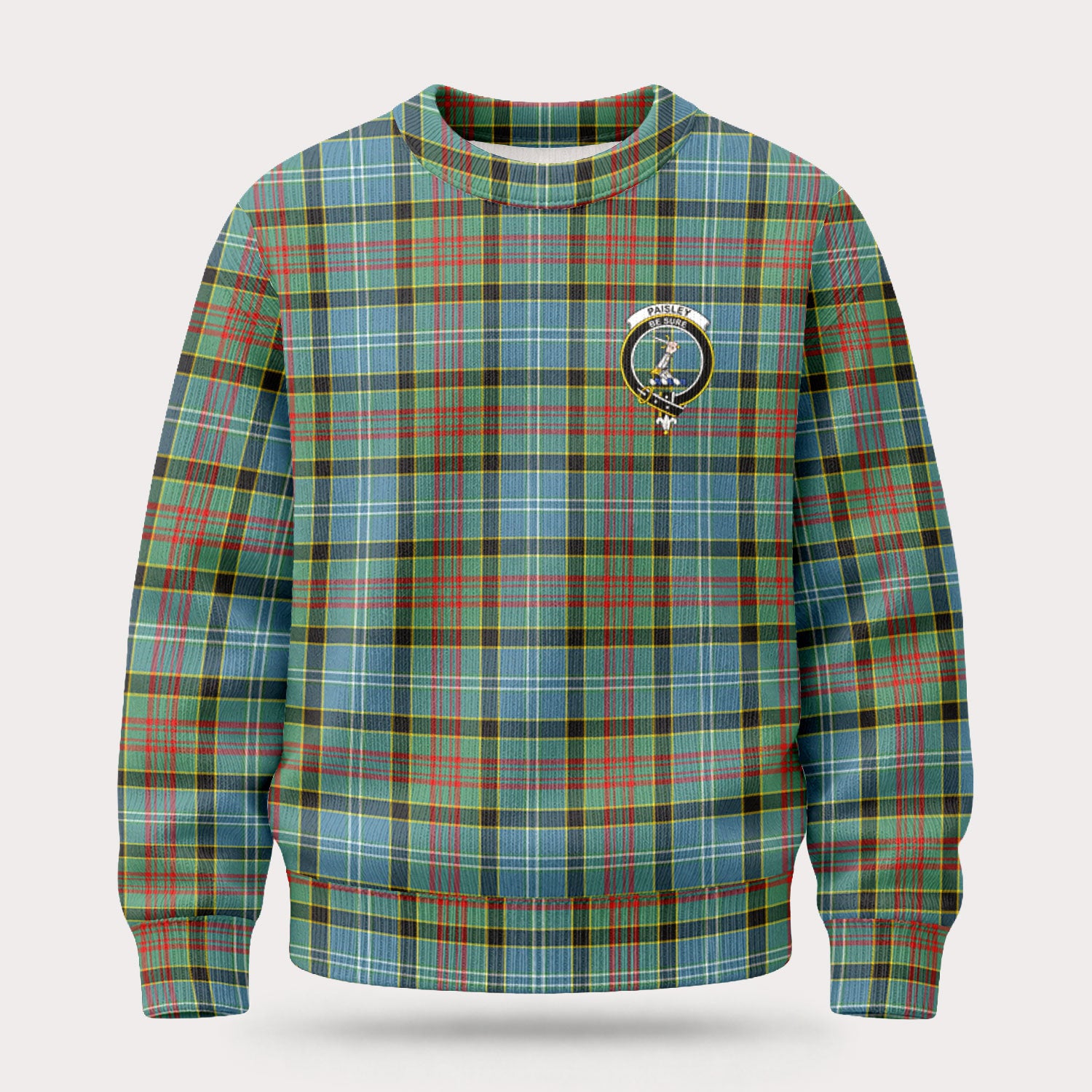 Paisley District Tartan Crest Sweater