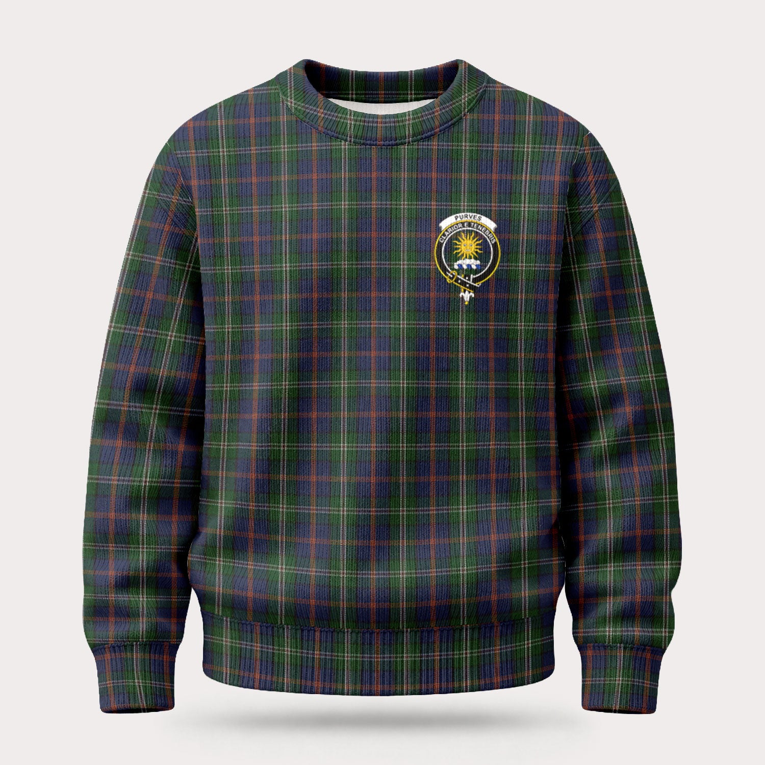 Purves Tartan Crest Sweater