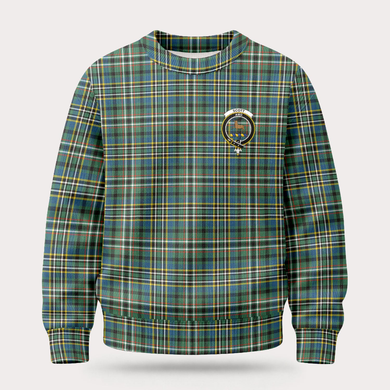 Scott Green Ancient Tartan Crest Sweater