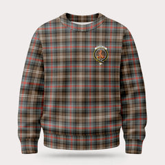 Sutherland Weathered Tartan Crest Sweater