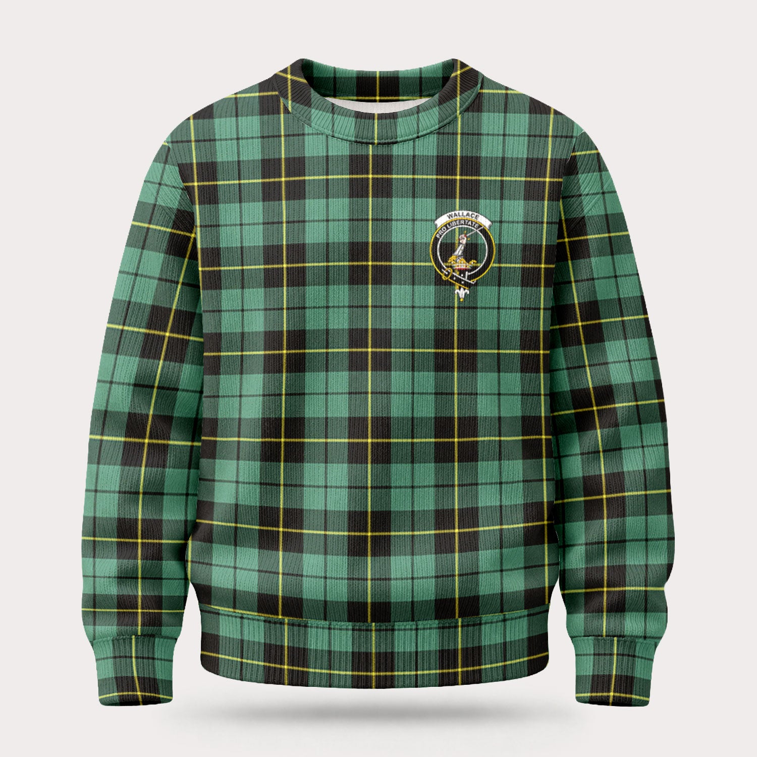 Wallace Hunting Ancient Tartan Crest Sweater