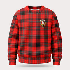 Wemyss Modern Tartan Crest Sweater