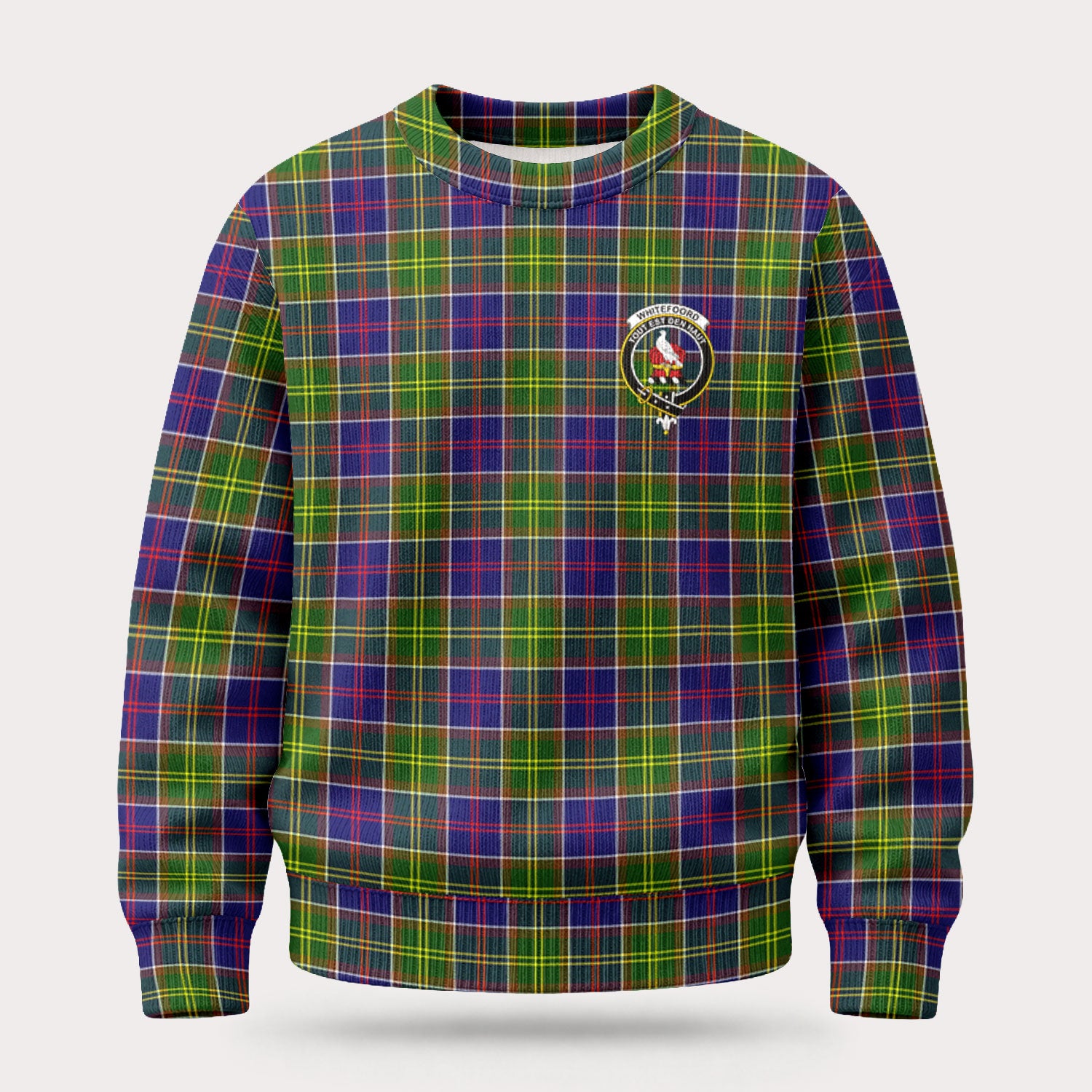 Whitefoord Tartan Crest Sweater