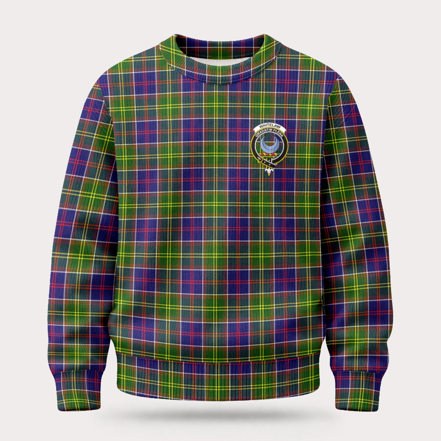 Whitelaw Tartan Crest Sweater