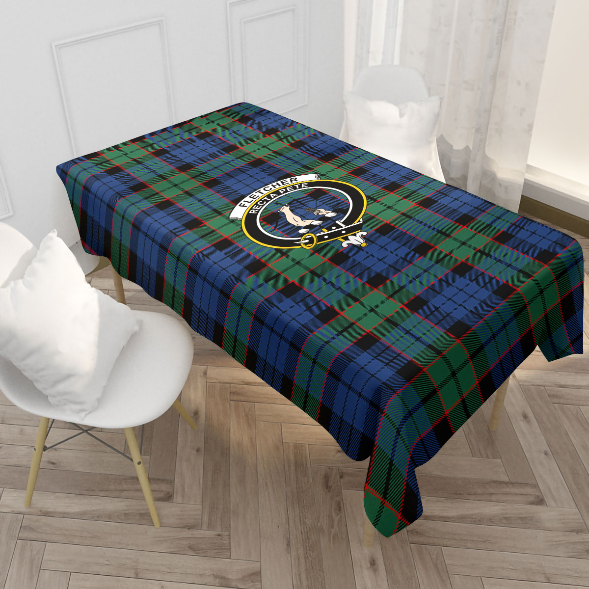 Fletcher Ancient Tartan Crest Tablecloth