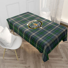 McDowell (MacDowell) Tartan Crest Tablecloth