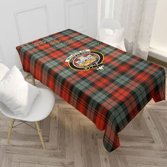 McLachlan Weathered Tartan Crest Tablecloth