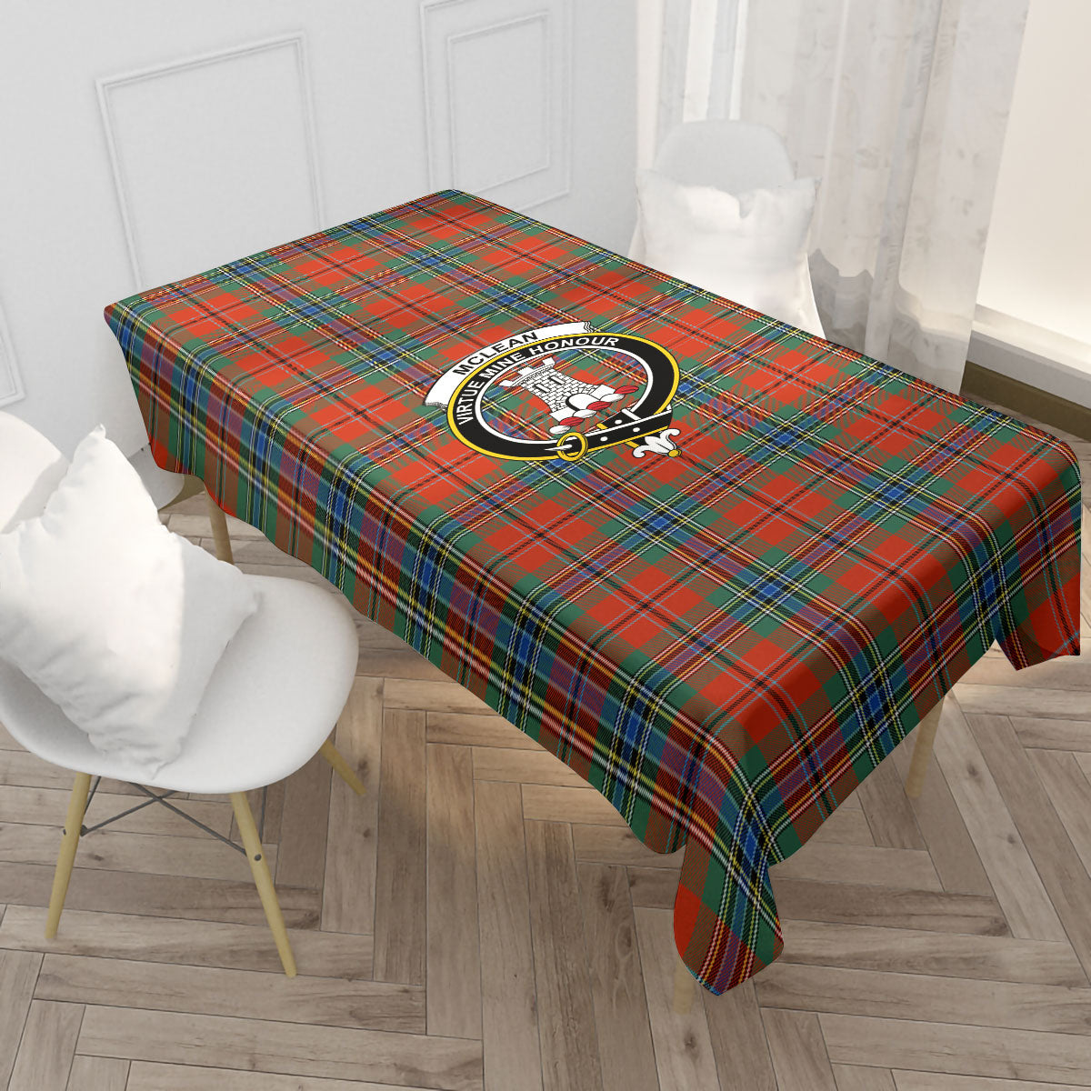 McLean of Duart Ancient Tartan Crest Tablecloth