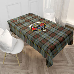 McLeod of Harris Weathered Tartan Crest Tablecloth