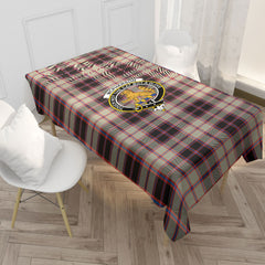 McPherson Hunting Ancient Tartan Crest Tablecloth