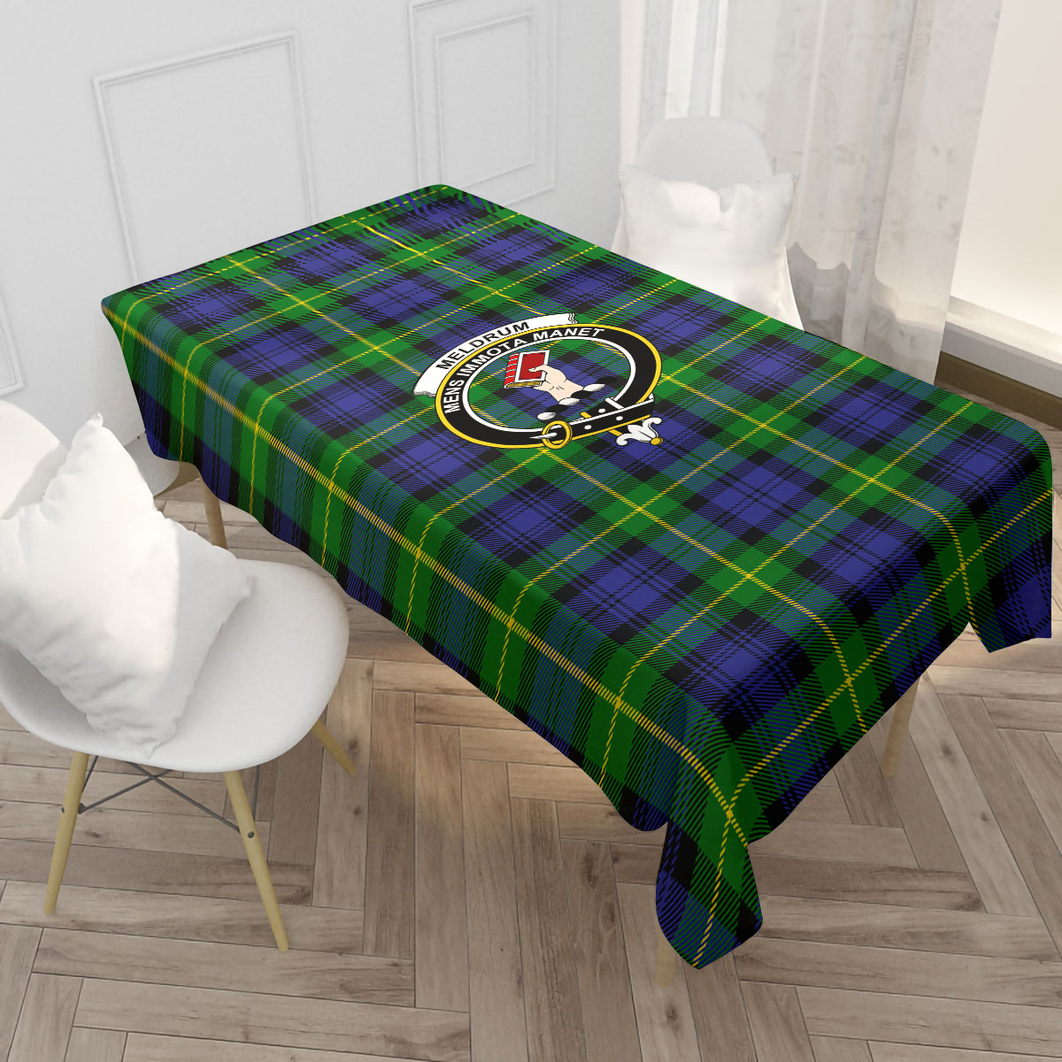 Meldrum Tartan Crest Tablecloth