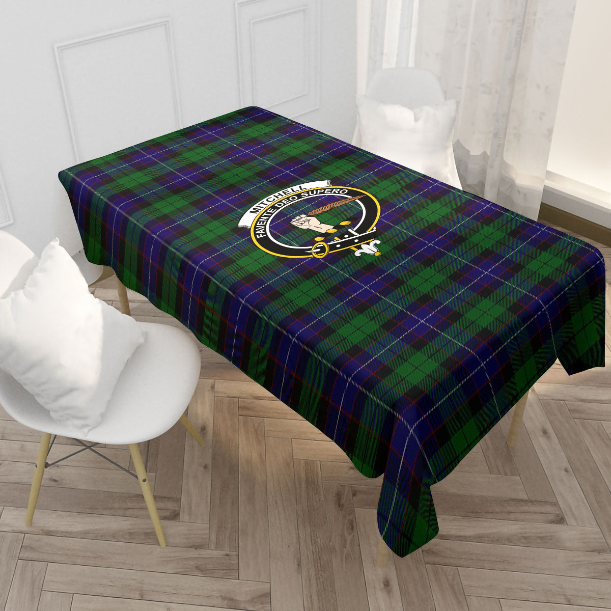Mitchell Tartan Crest Tablecloth