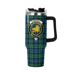 Campbell Ancient 02 Tartan Crest 40 oz Insulated Tumbler with Handle