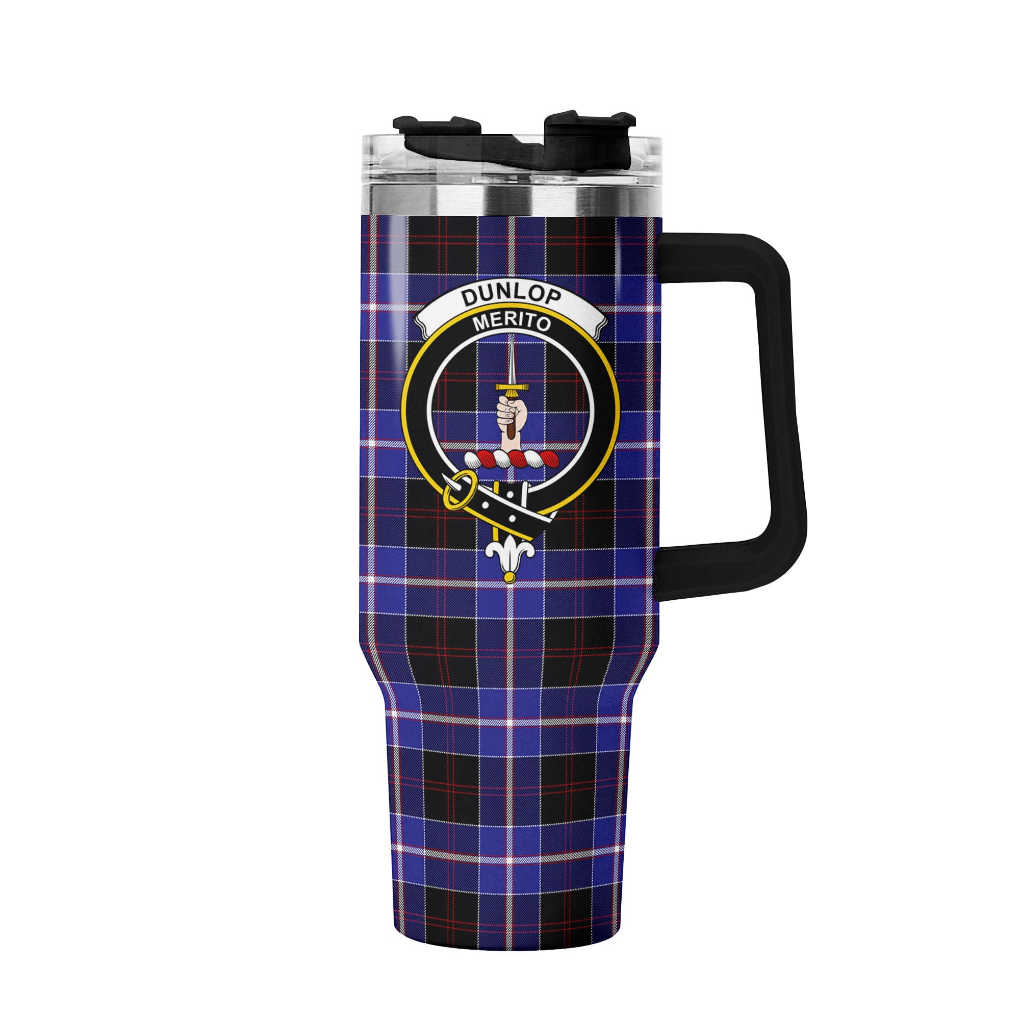 Dunlop Modern Tartan Crest 40 oz Insulated Tumbler with Handle