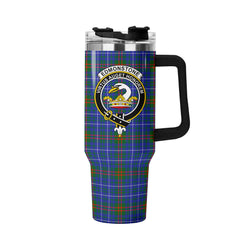 Edmonstone Tartan Crest 40 oz Insulated Tumbler with Handle