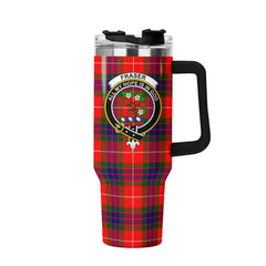 Fraser Tartan Crest 40 oz Insulated Tumbler with Handle