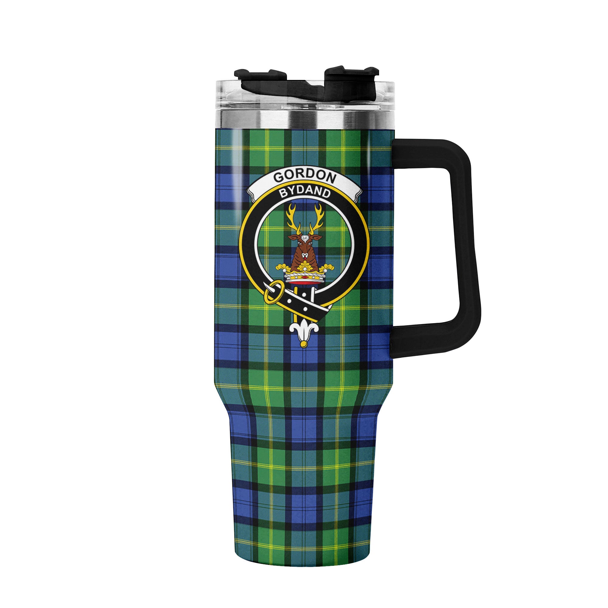 Gordon Old Ancient Tartan Crest 40 oz Insulated Tumbler with Handle