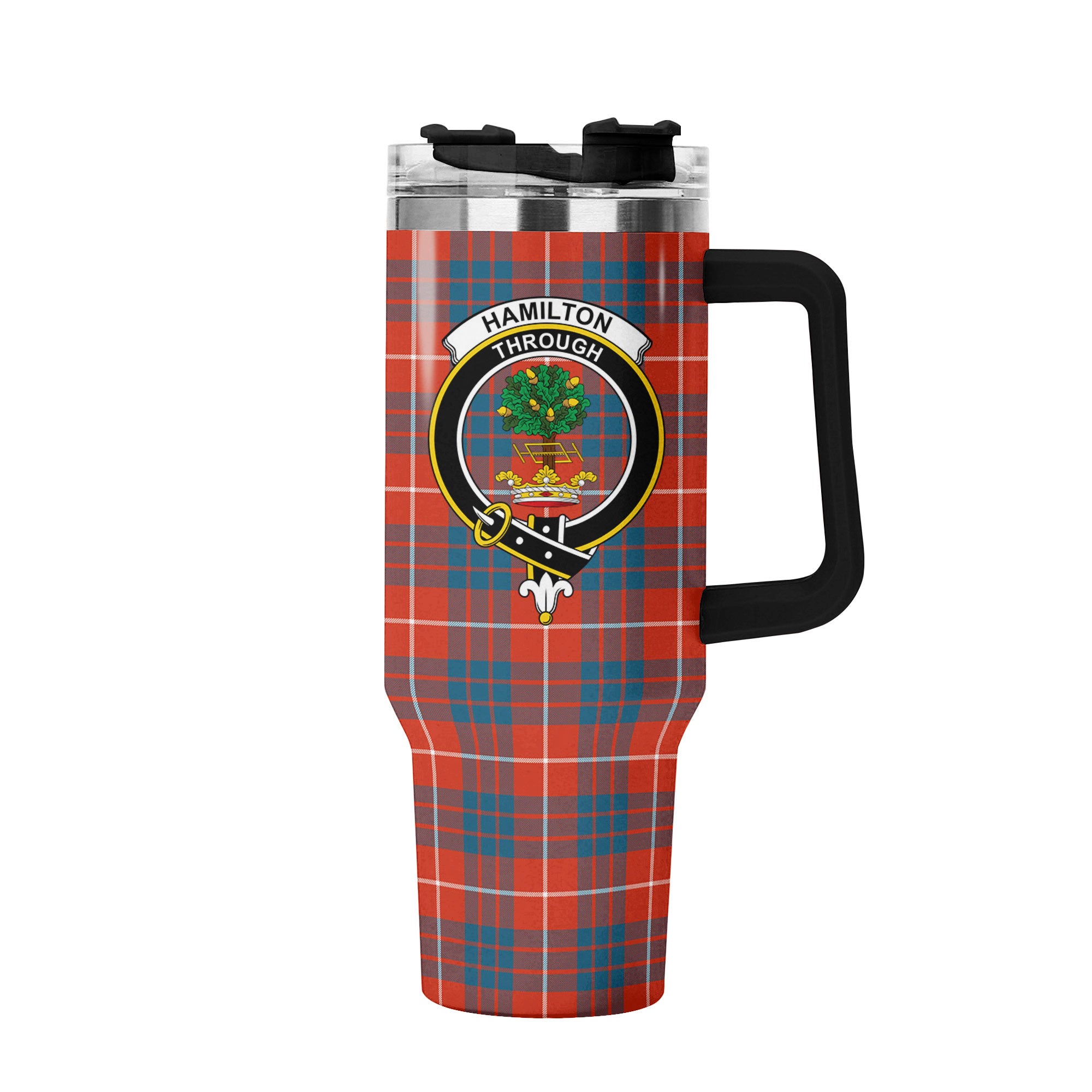 Hamilton Ancient Tartan Crest 40 oz Insulated Tumbler with Handle
