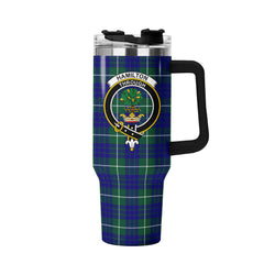 Hamilton Hunting Modern Tartan Crest 40 oz Insulated Tumbler with Handle