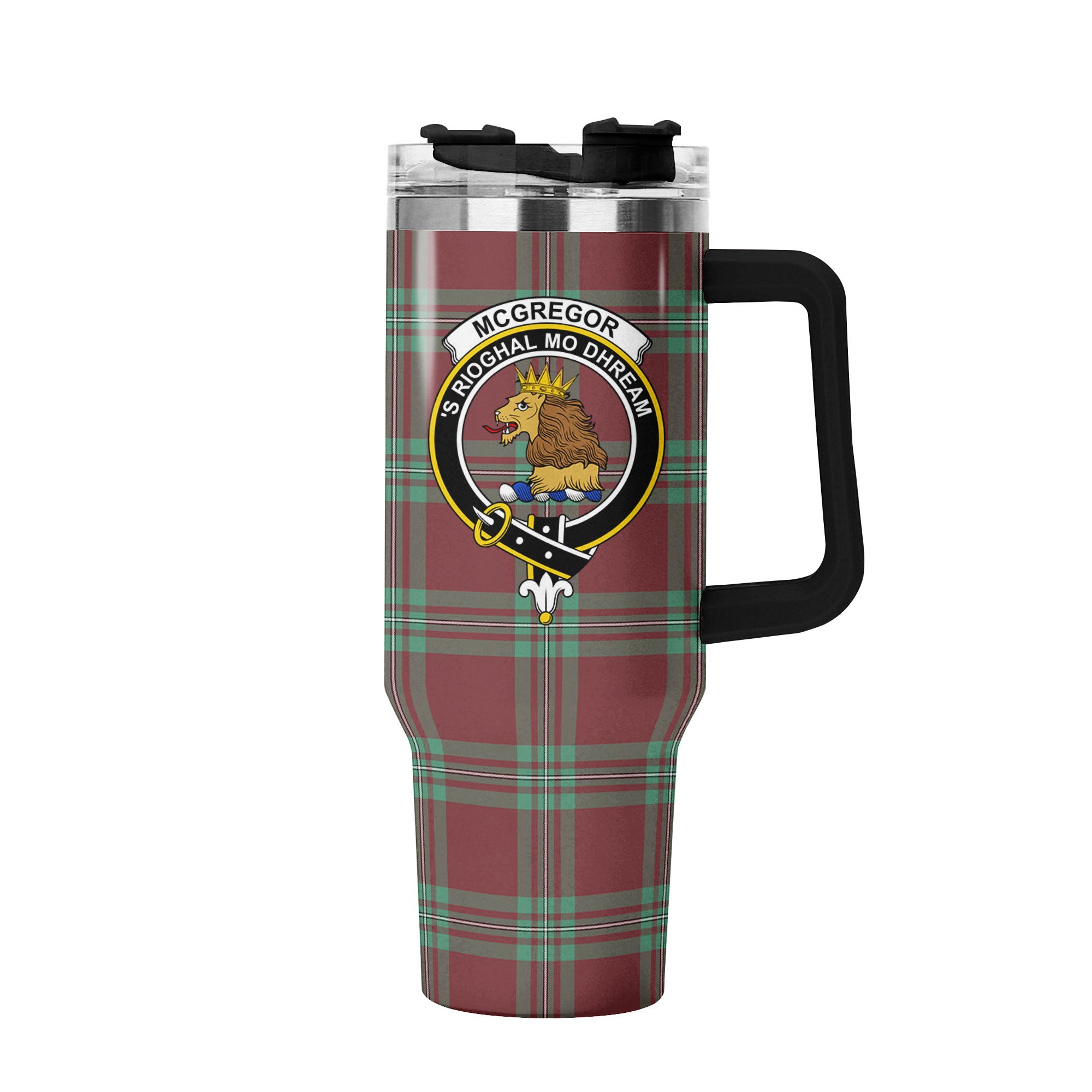 McGregor Hunting Ancient Tartan Crest 40 oz Insulated Tumbler with Handle