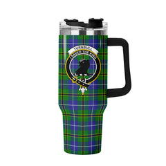 Turnbull Hunting Tartan Crest 40 oz Insulated Tumbler with Handle