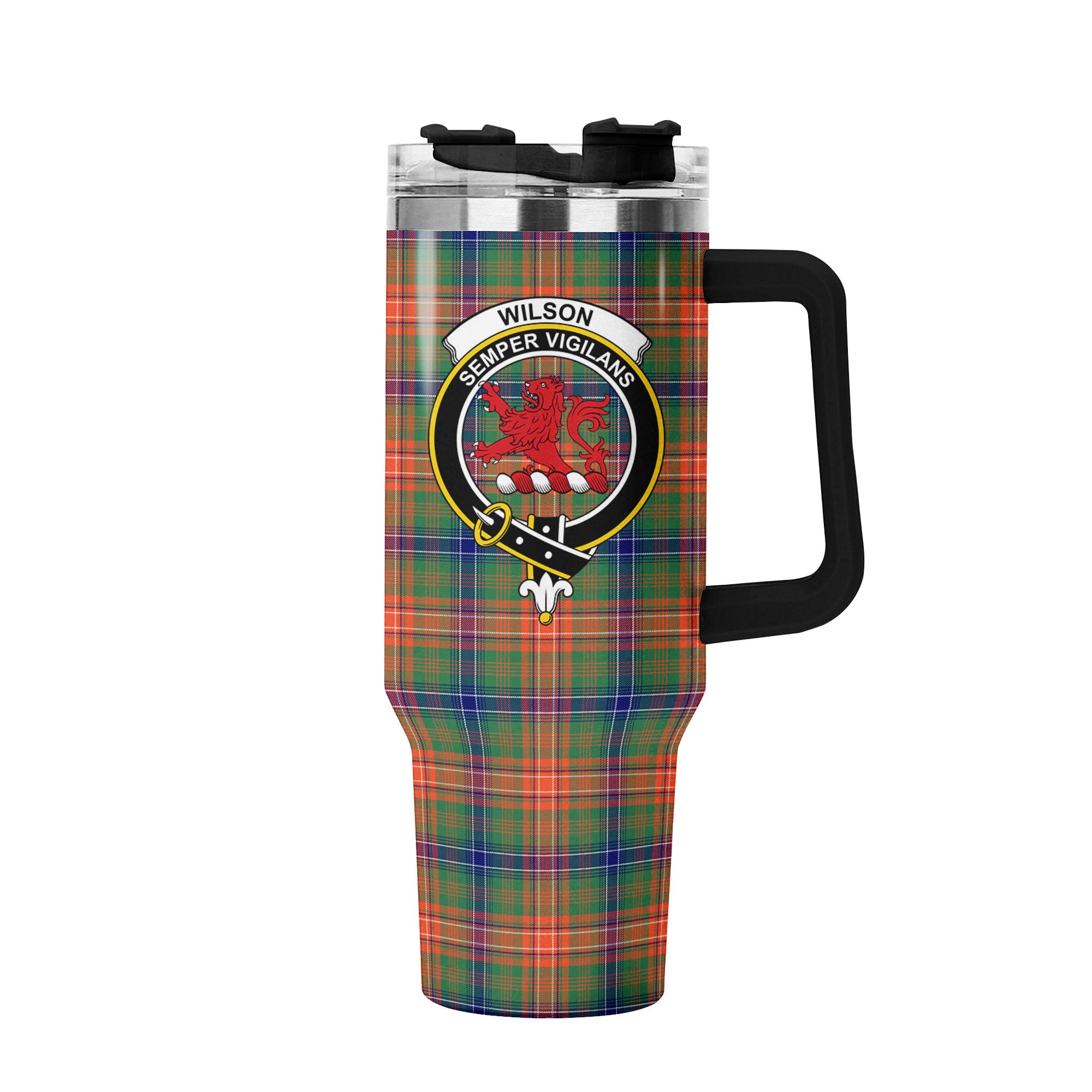 Wilson Ancient Tartan Crest 40 oz Insulated Tumbler with Handle