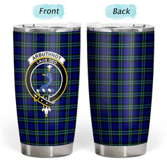 Arbuthnot Modern Tartan Crest Tumbler