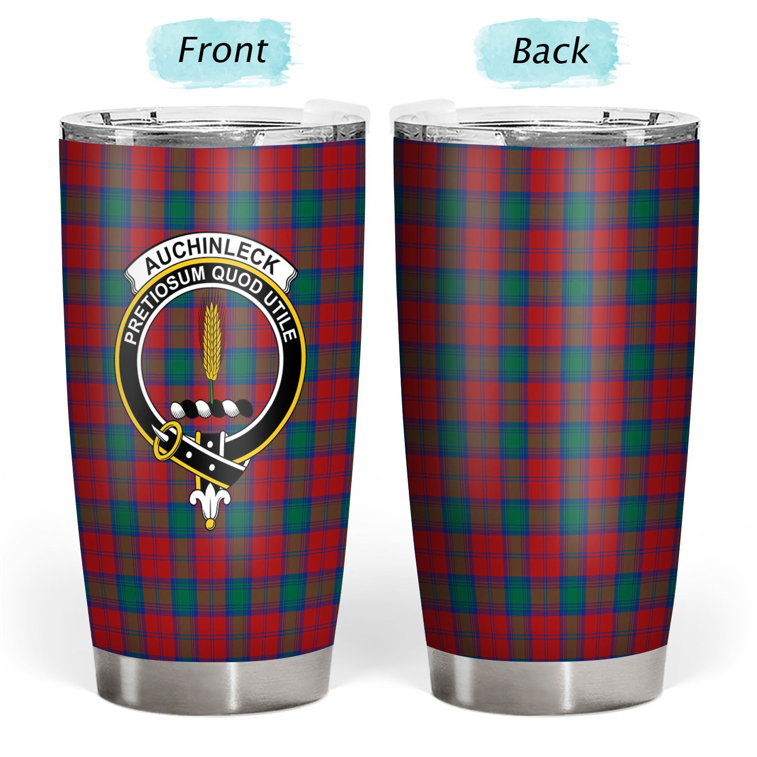 Auchinleck Tartan Crest Tumbler