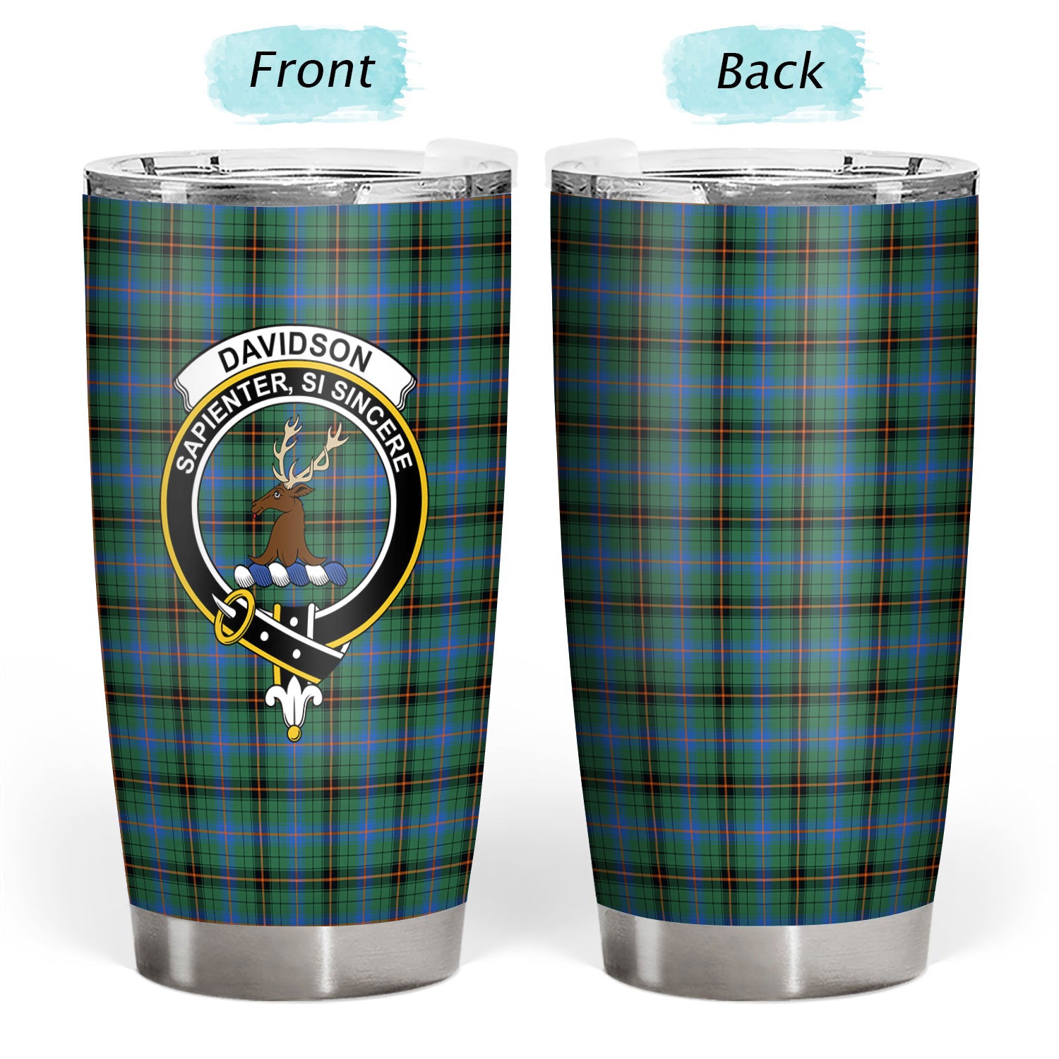 Davidson Ancient Tartan Crest Tumbler