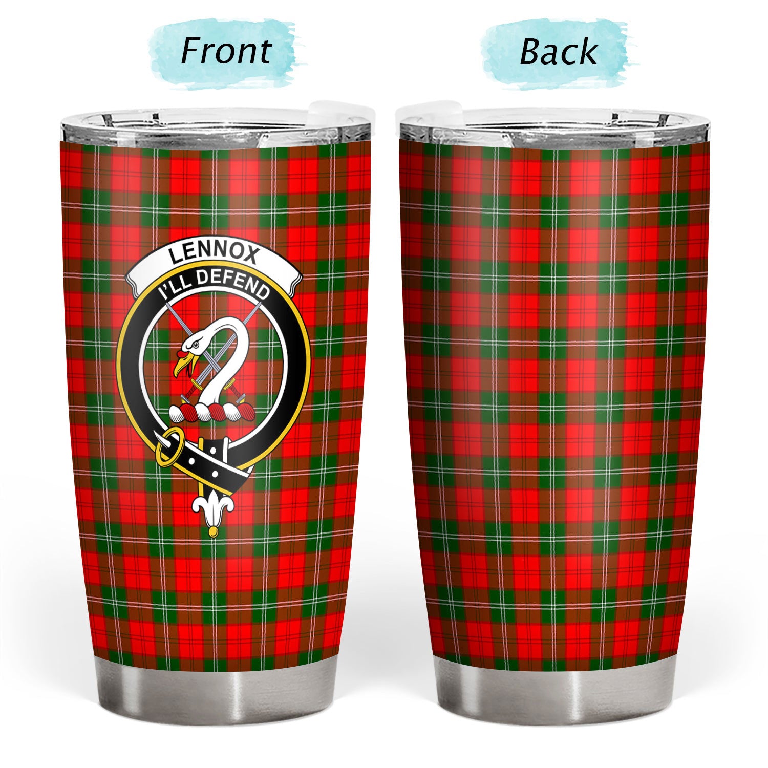 Lennox Tartan Crest Tumbler