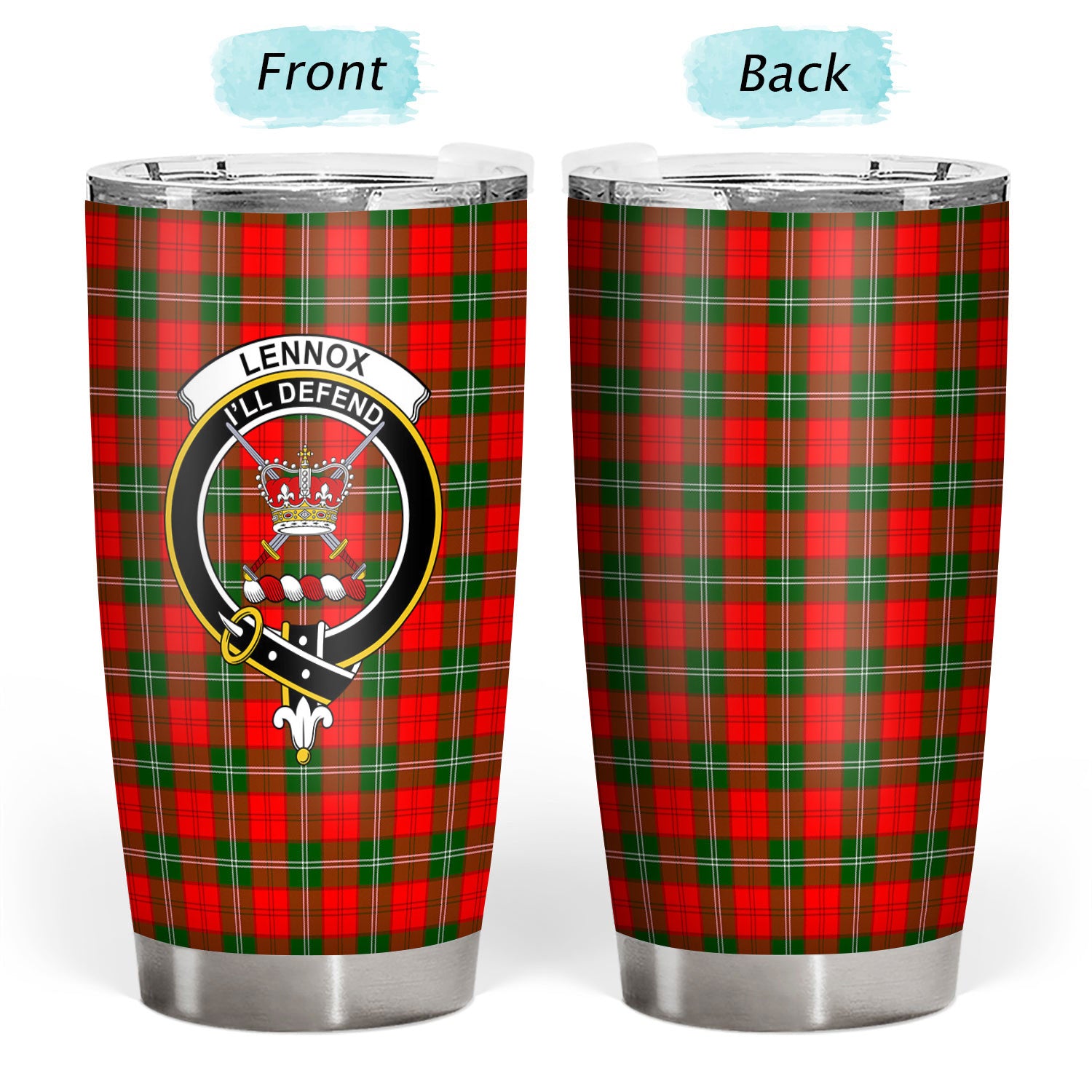 Lennox (Lennox Kincaid) Tartan Crest Tumbler