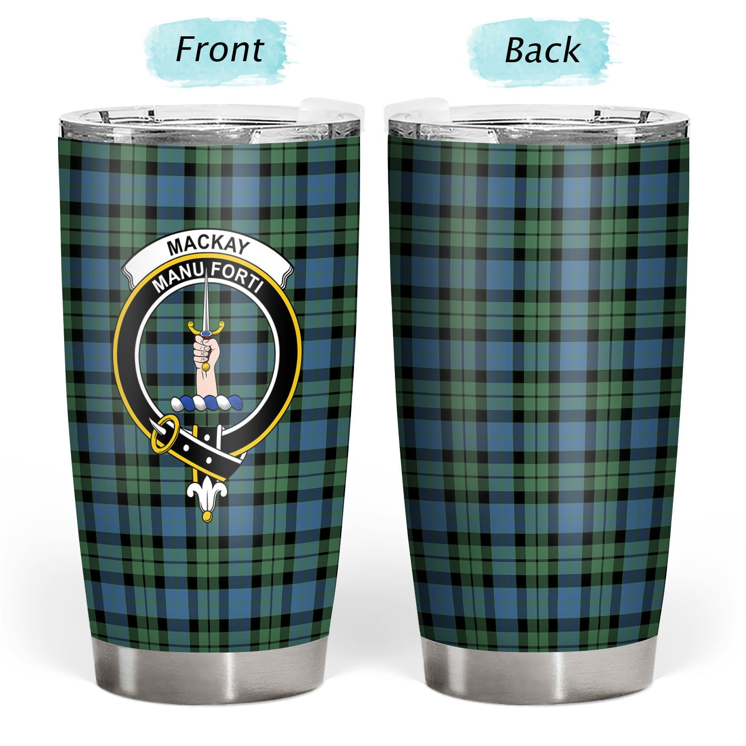 MacKay Ancient Tartan Crest Tumbler