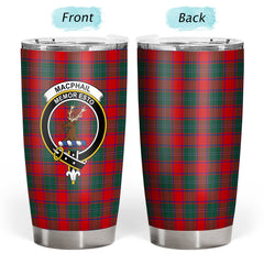 MacPhail Clan Tartan Crest Tumbler