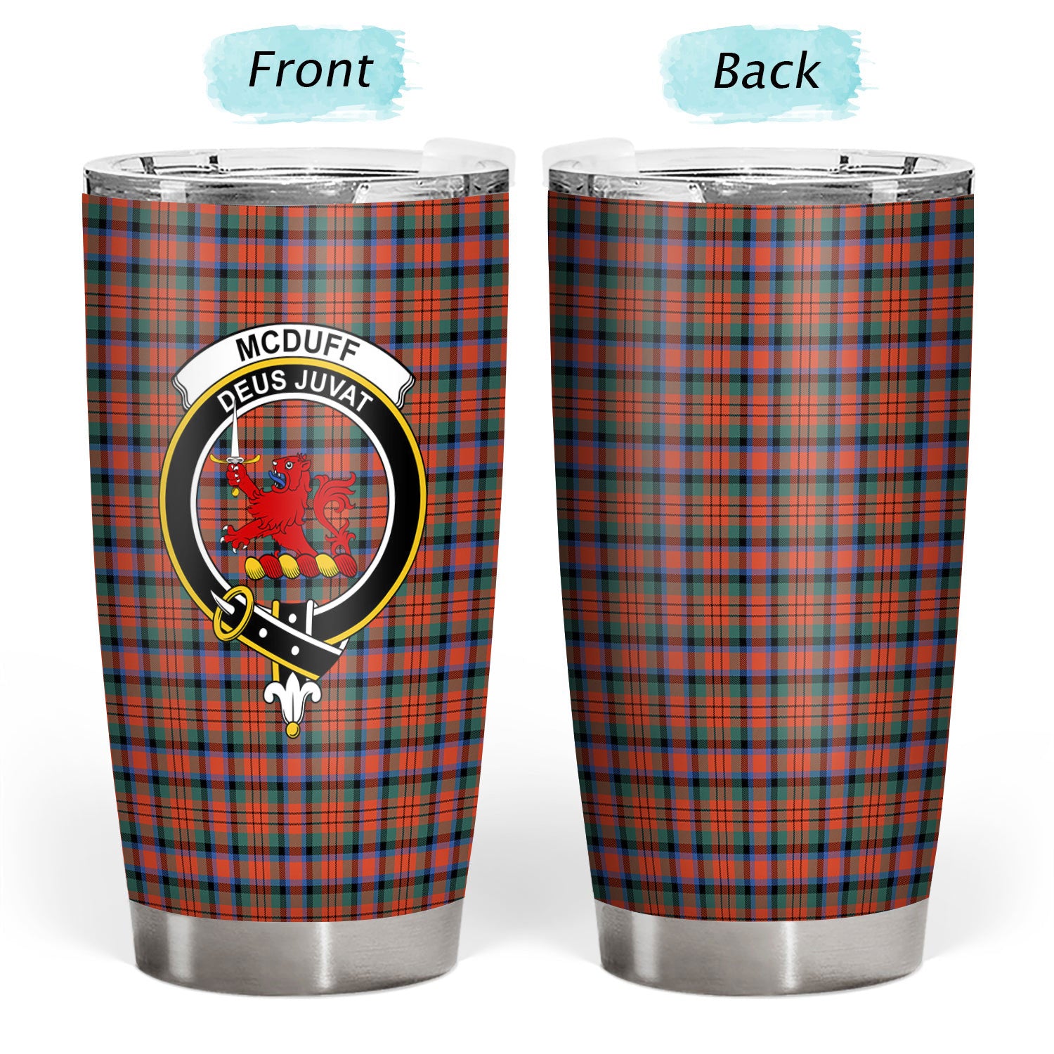 McDuff Ancient Tartan Crest Tumbler