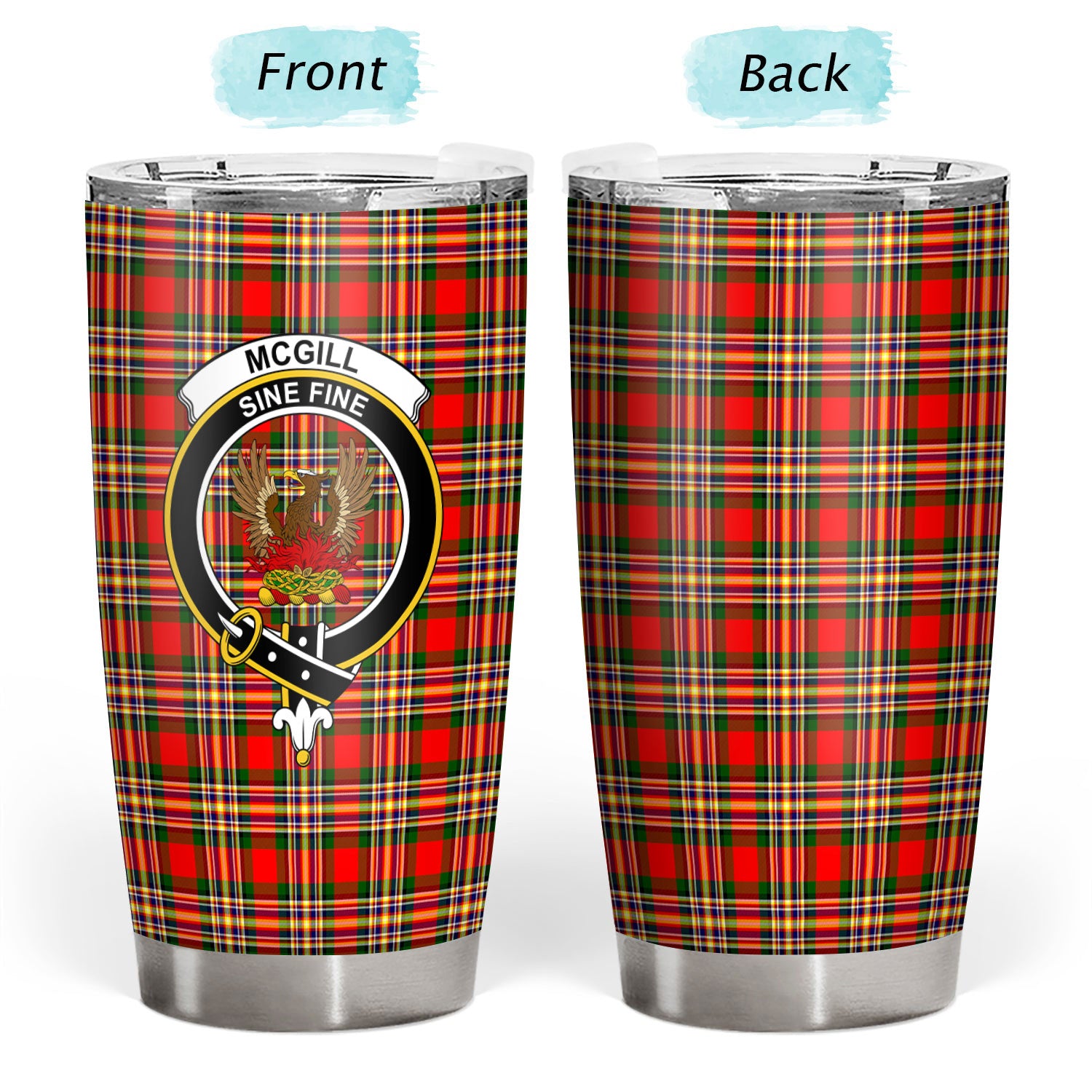 McGill Tartan Crest Tumbler