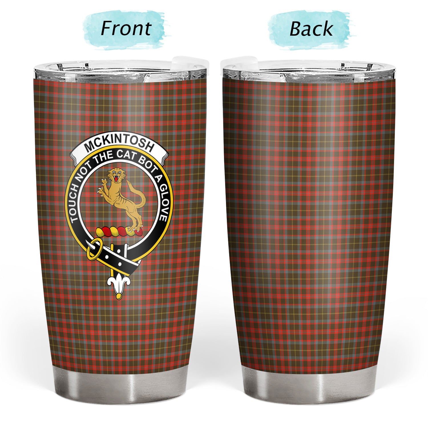 McKintosh Hunting Weathered Tartan Crest Tumbler