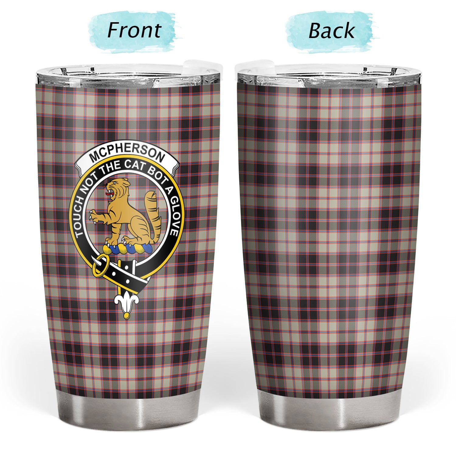 McPherson Hunting Ancient Tartan Crest Tumbler