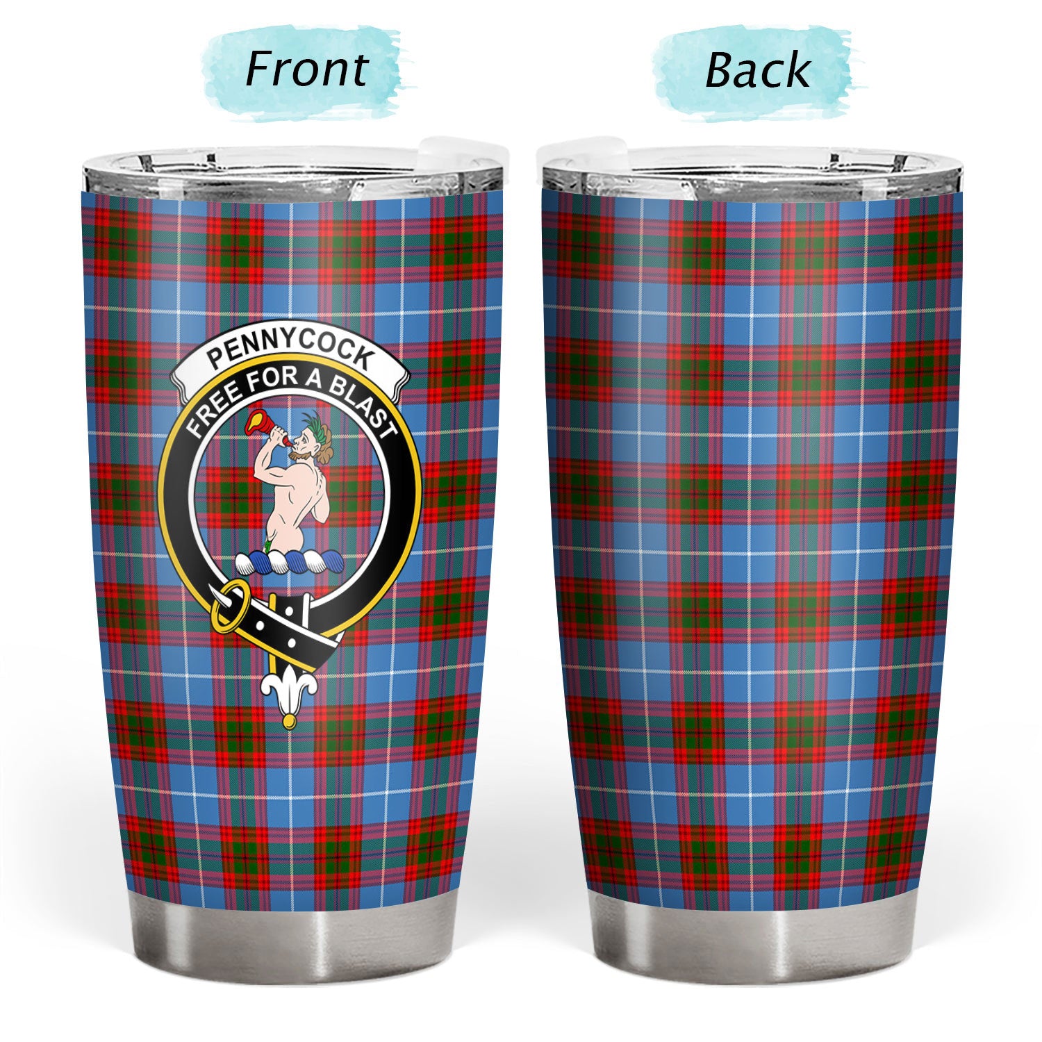 Pennycook Tartan Crest Tumbler