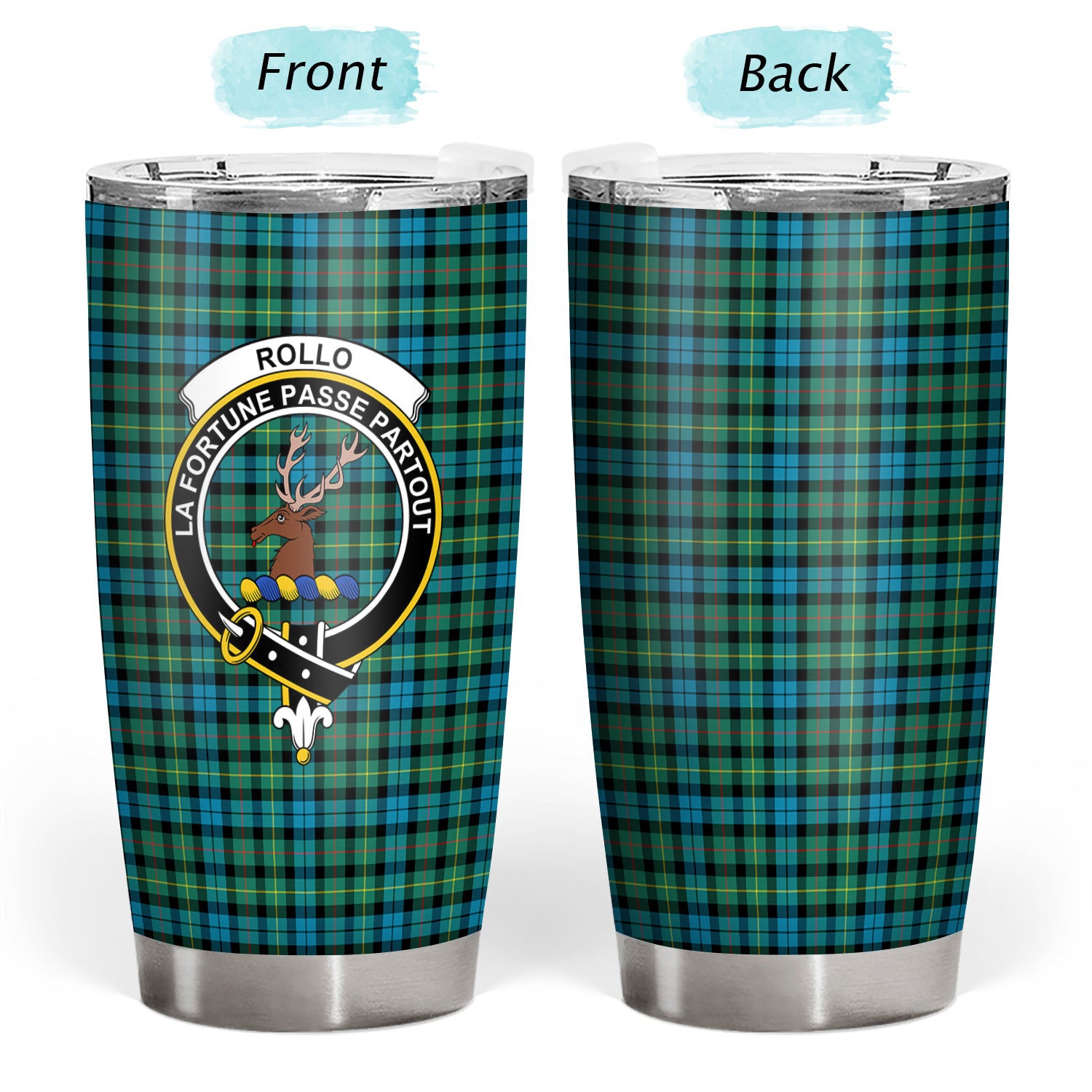 Rollo Ancient Tartan Crest Tumbler