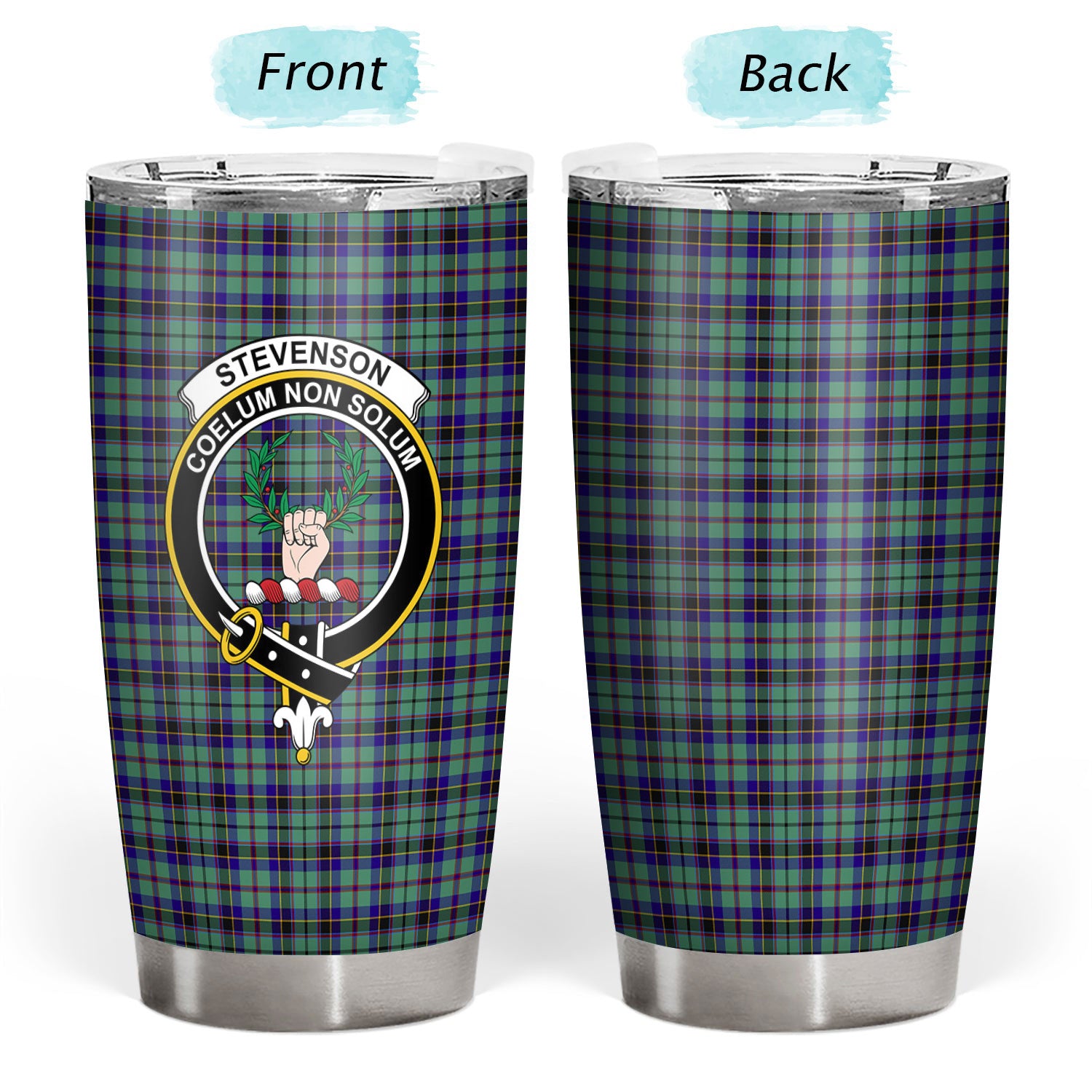 Stevenson Tartan Crest Tumbler