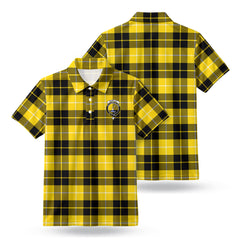 Barclay Dress Modern Tartan Crest Birdseye Mesh Polo Shirt