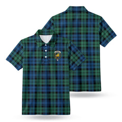Campbell Ancient 02 Tartan Crest Birdseye Mesh Polo Shirt