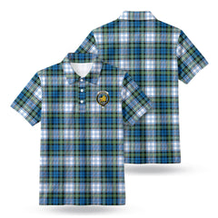 Campbell Dress Ancient Tartan Crest Birdseye Mesh Polo Shirt