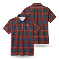 Fraser (of Lovat) Ancient Tartan Crest Birdseye Mesh Polo Shirt
