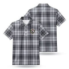 Glen Tartan Crest Birdseye Mesh Polo Shirt