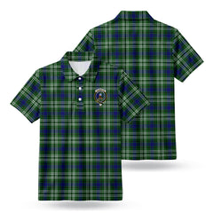 Haliburton Tartan Crest Birdseye Mesh Polo Shirt